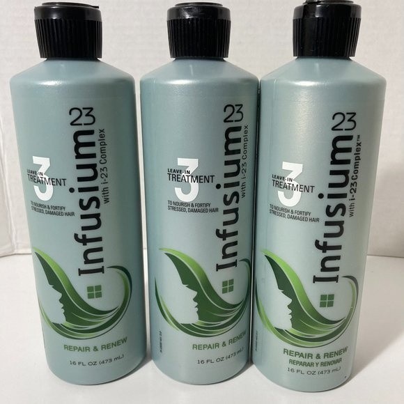 Infusium 23 Leave In Treatment Step 3 Repair Renew 3 Bottles DISCONTINUED 16oz - Picture 1 of 13